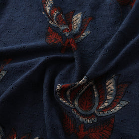 Ajrakh Hand Block Print Natural Dyed Cotton Hakoba Fabric 55