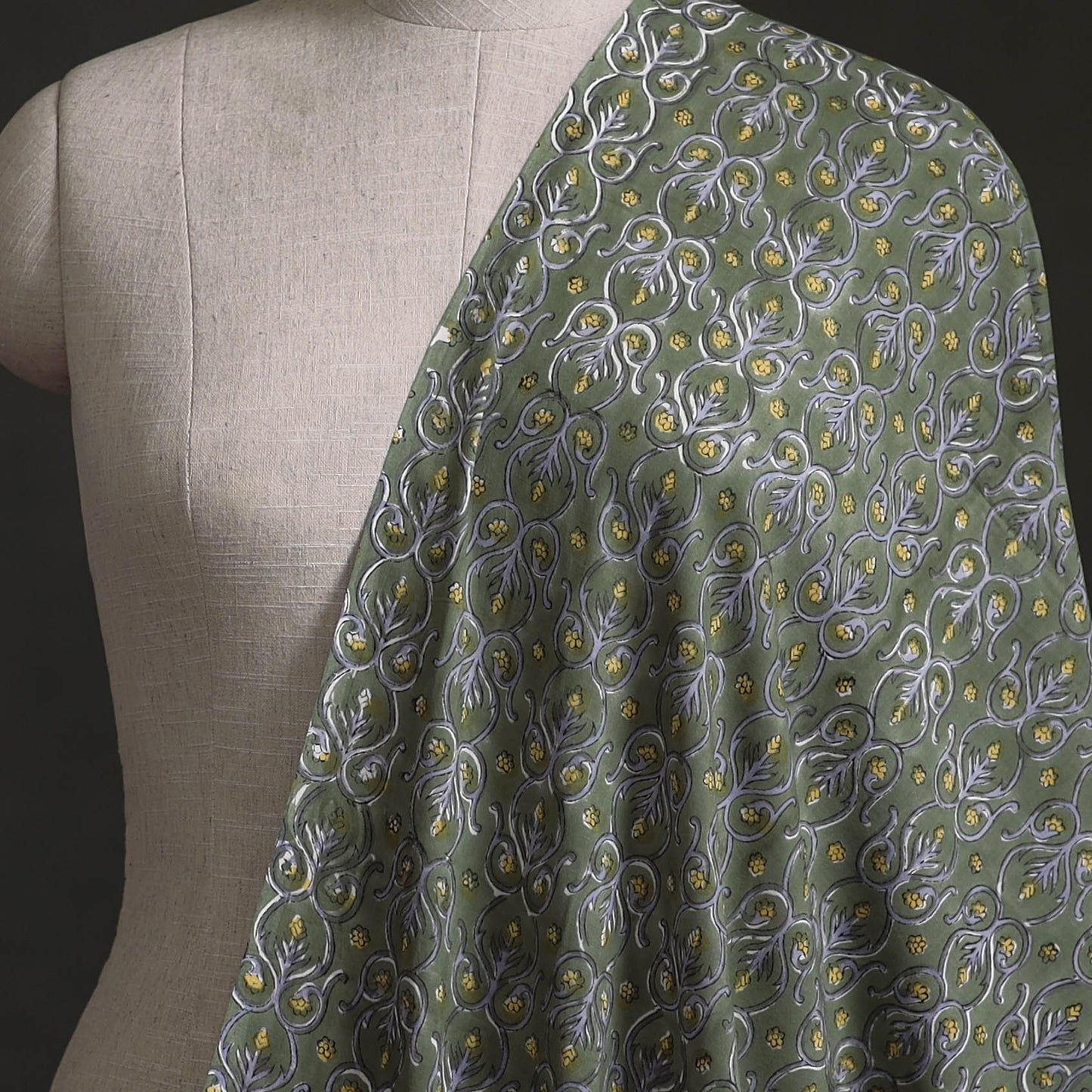 Sanganeri Hand Block Print Cotton Fabric 03