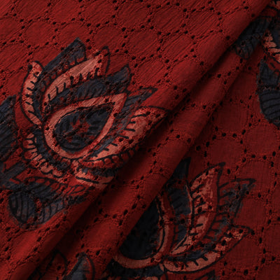 Ajrakh Hand Block Print Natural Dyed Cotton Hakoba Fabric 56