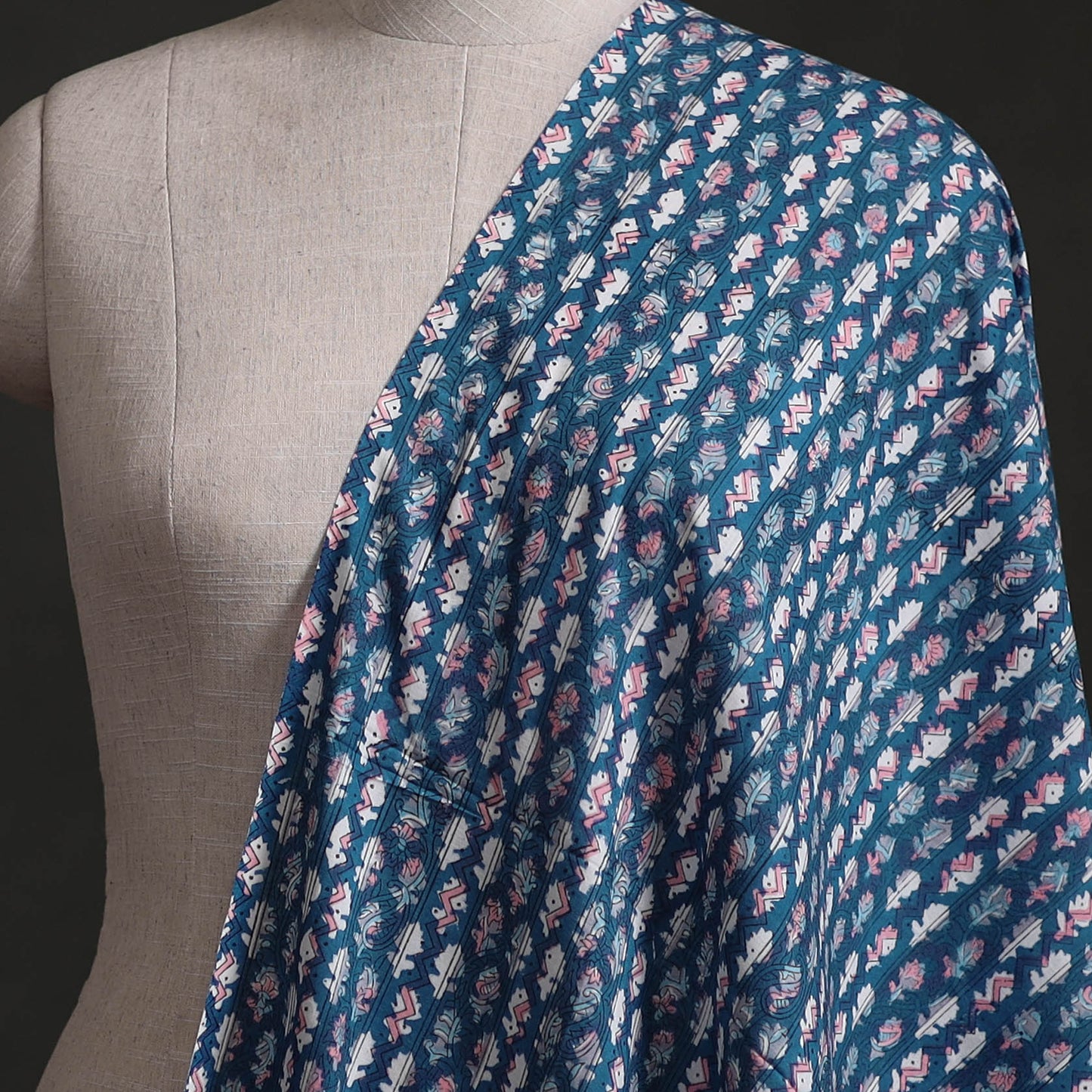 Sanganeri Hand Block Print Cotton Fabric 01
