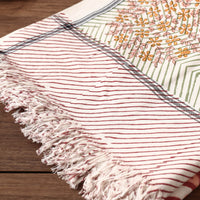 Block Printed Cotton Towel
