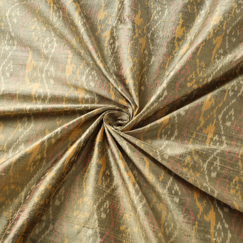 Pochampally Ikat Pure Handloom Raw Silk Fabric 01