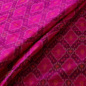 Pochampally Ikat Pure Handloom Raw Silk Fabric 08