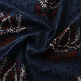 Ajrakh Hand Block Print Natural Dyed Cotton Hakoba Fabric 66