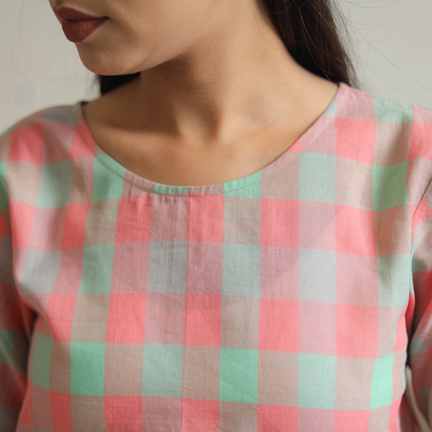 Multicolor - Handwoven Cotton Asymmetric Top 10