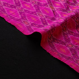 Pochampally Ikat Pure Handloom Raw Silk Fabric 08