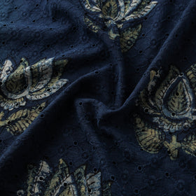 Ajrakh Hand Block Print Natural Dyed Cotton Hakoba Fabric 67