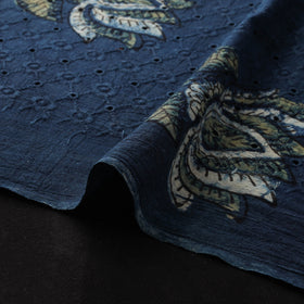 Ajrakh Hand Block Print Natural Dyed Cotton Hakoba Fabric 67