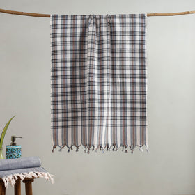Multicolor - handloom fine cotton checks bath towel 33