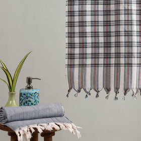 Multicolor - handloom fine cotton checks bath towel 33