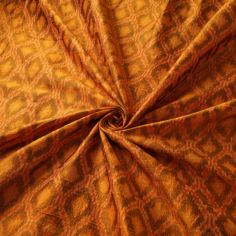 Pochampally Ikat Pure Handloom Raw Silk Fabric 11