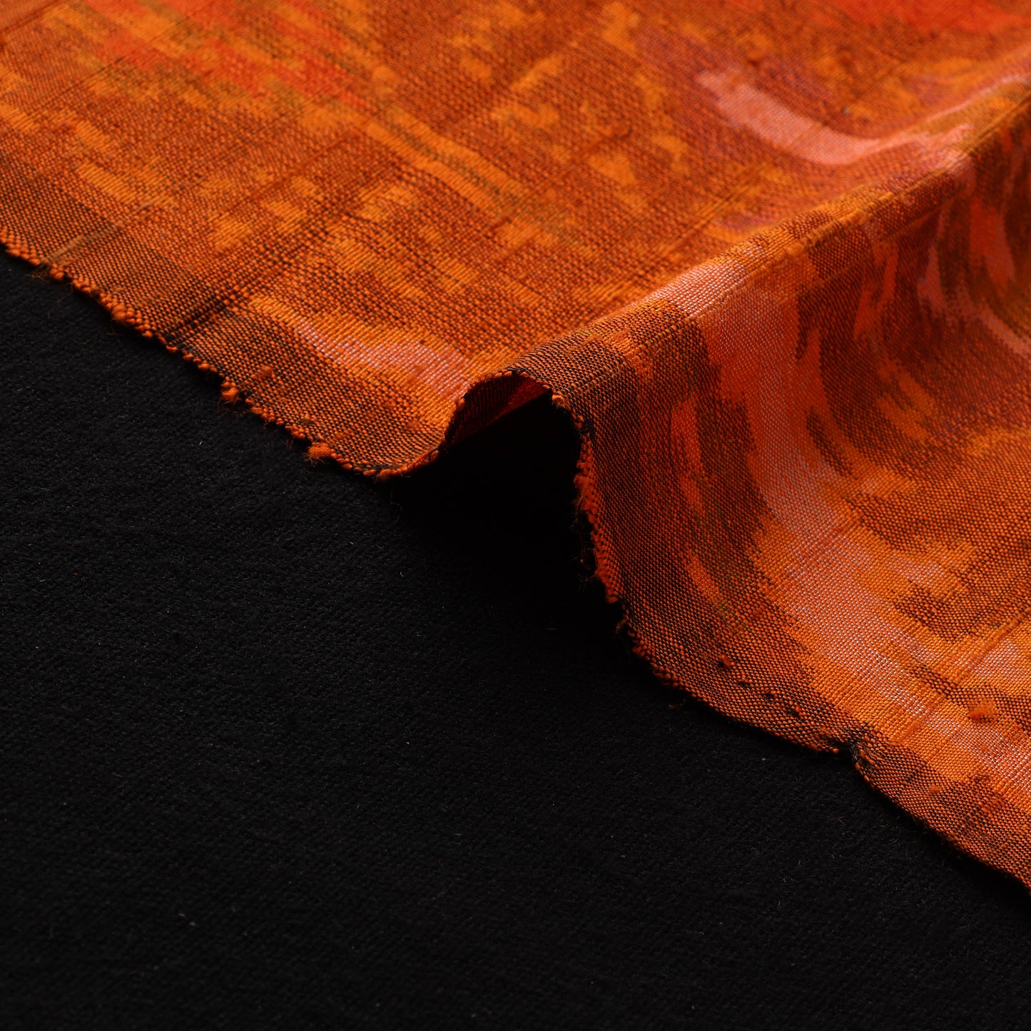 Pochampally Ikat Pure Handloom Raw Silk Fabric 12