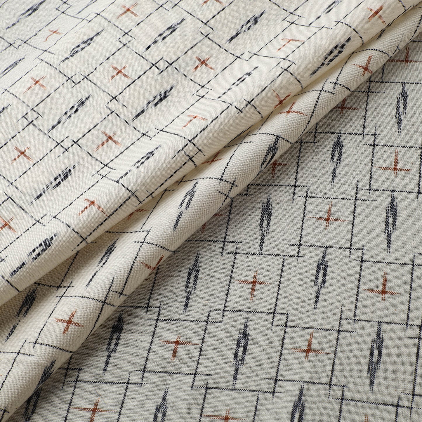 Pochampally Double Ikat Handloom Cotton Fabric 14