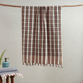 Buy Handloom Fine Cotton Checks Bath Towel