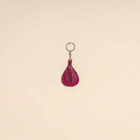 Handcrafted Kutch Leather Keychain 01