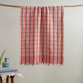 Buy Handloom Fine Cotton Checks Bath Towel