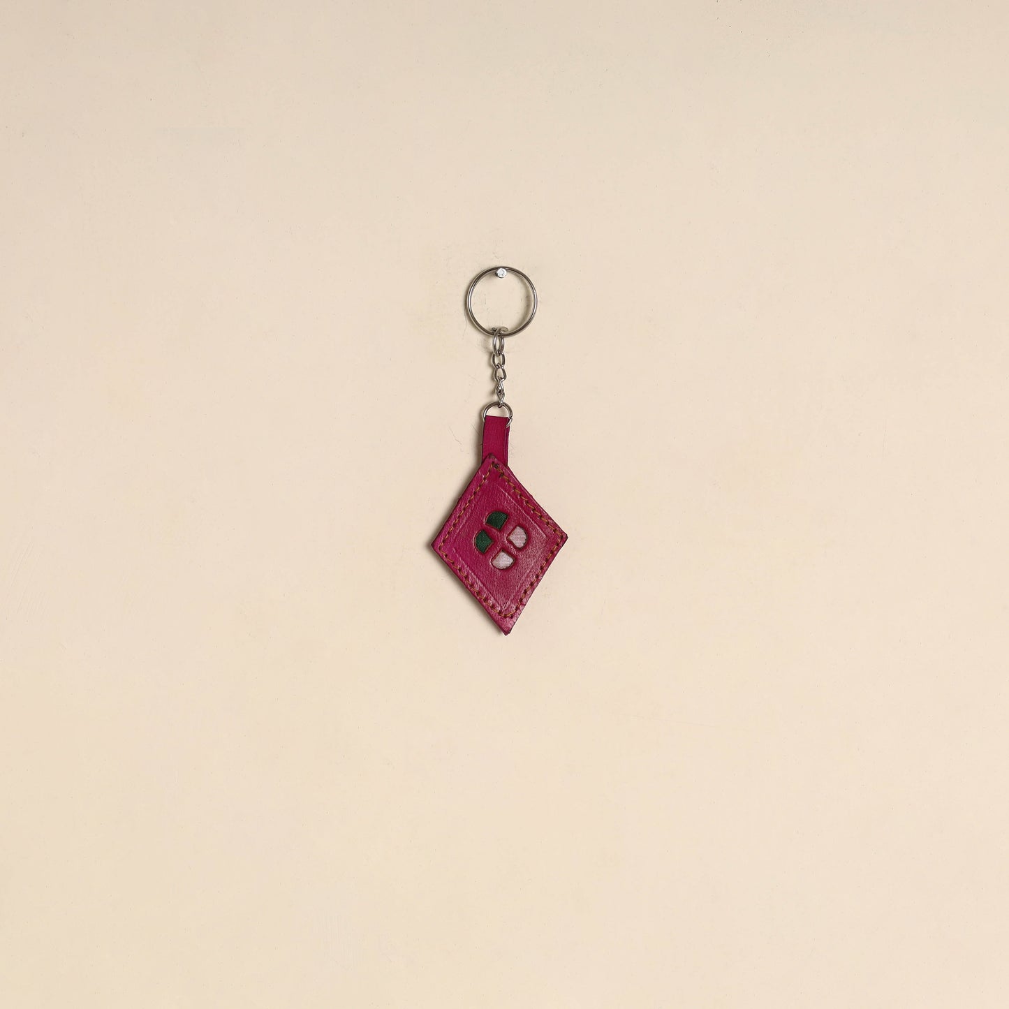 Handcrafted Kutch Leather Keychain 02