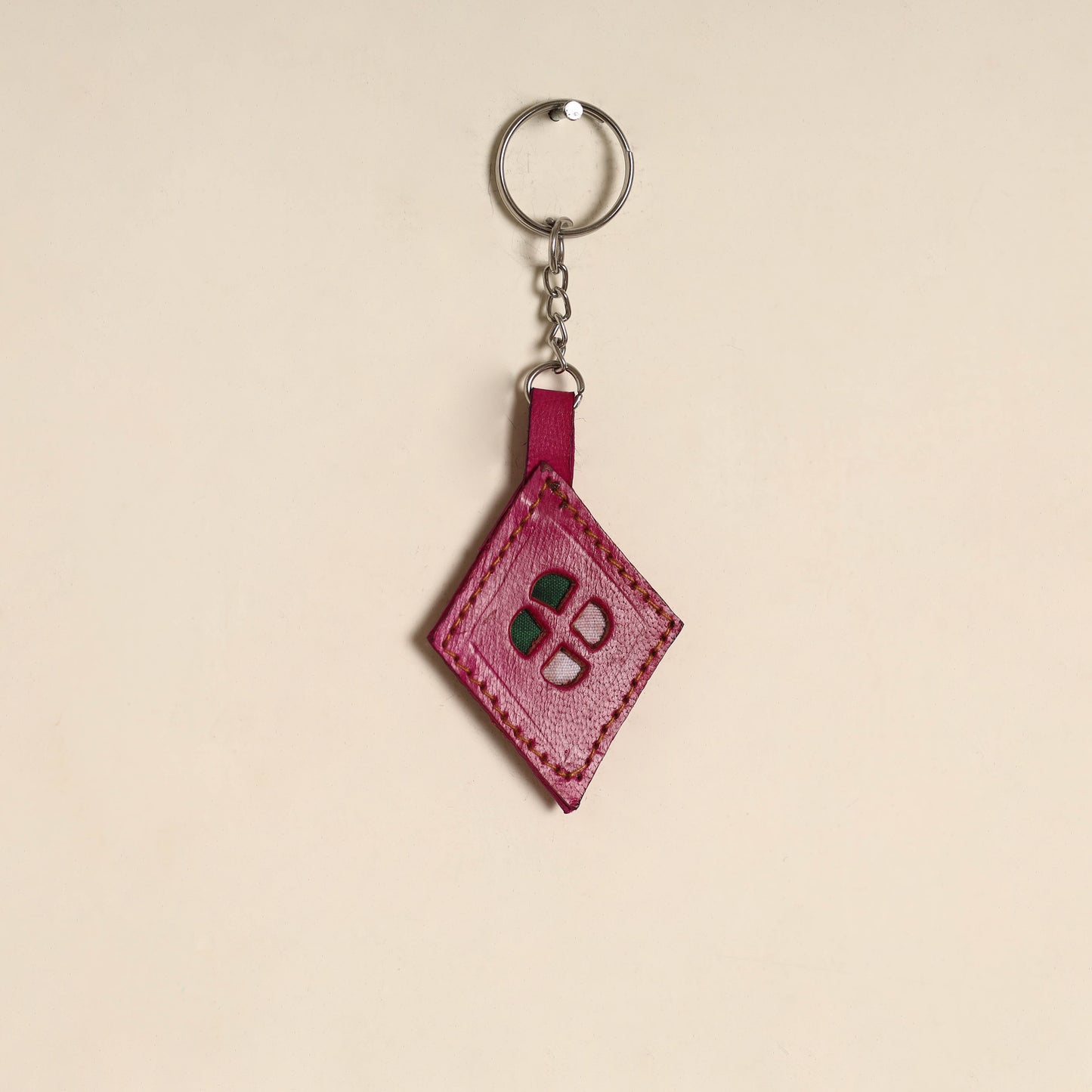 Handcrafted Kutch Leather Keychain 02