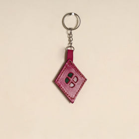 Handcrafted Kutch Leather Keychain 02