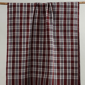 Brown - handloom fine cotton checks bath towel 46