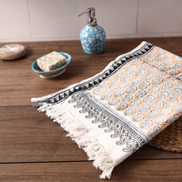 Block Printed Cotton Towel
