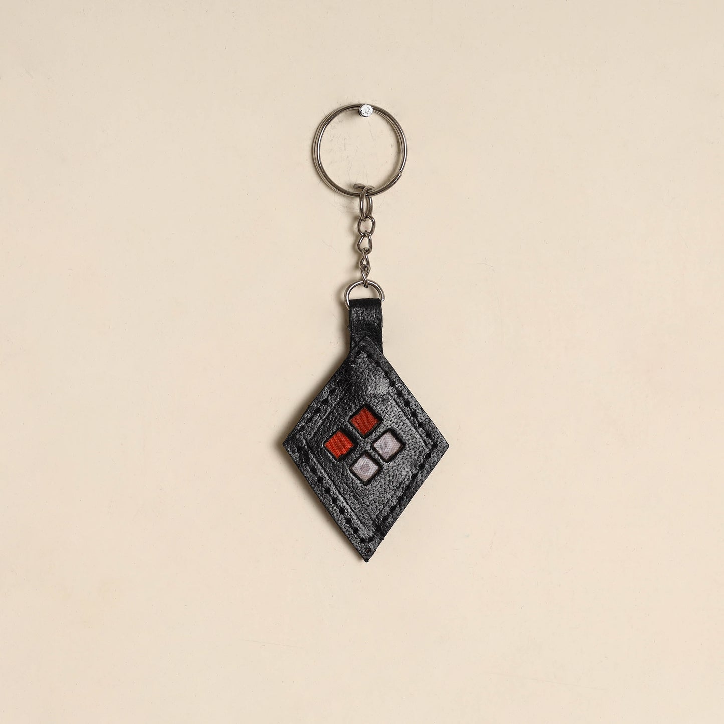Handcrafted Kutch Leather Keychain 07