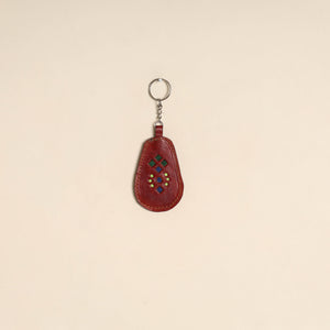 Handcrafted Kutch Leather Keychain 08