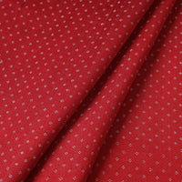 Red - Pure Handloom Mashru Silk Cotton Fabric (Width - 22 in)