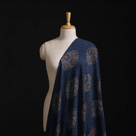 Ajrakh Hand Block Print Natural Dyed Cotton Hakoba Fabric 14