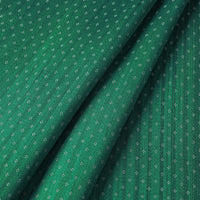 Green - Pure Handloom Mashru Silk Cotton Fabric (Width - 22 in)