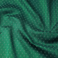 Green - Pure Handloom Mashru Silk Cotton Fabric (Width - 22 in)