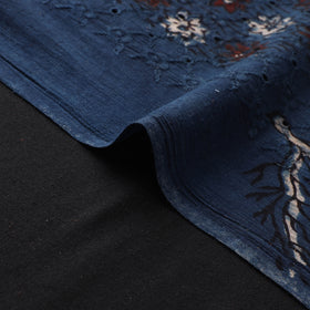 Hakoba Hand Block Ajrakh Print Natural Dyed Cotton Fabric  81