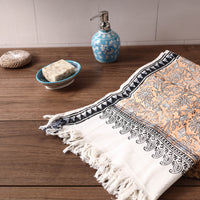 Block Printed Cotton Towel
