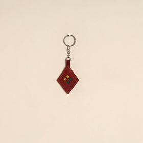 Handcrafted Kutch Leather Keychain 15