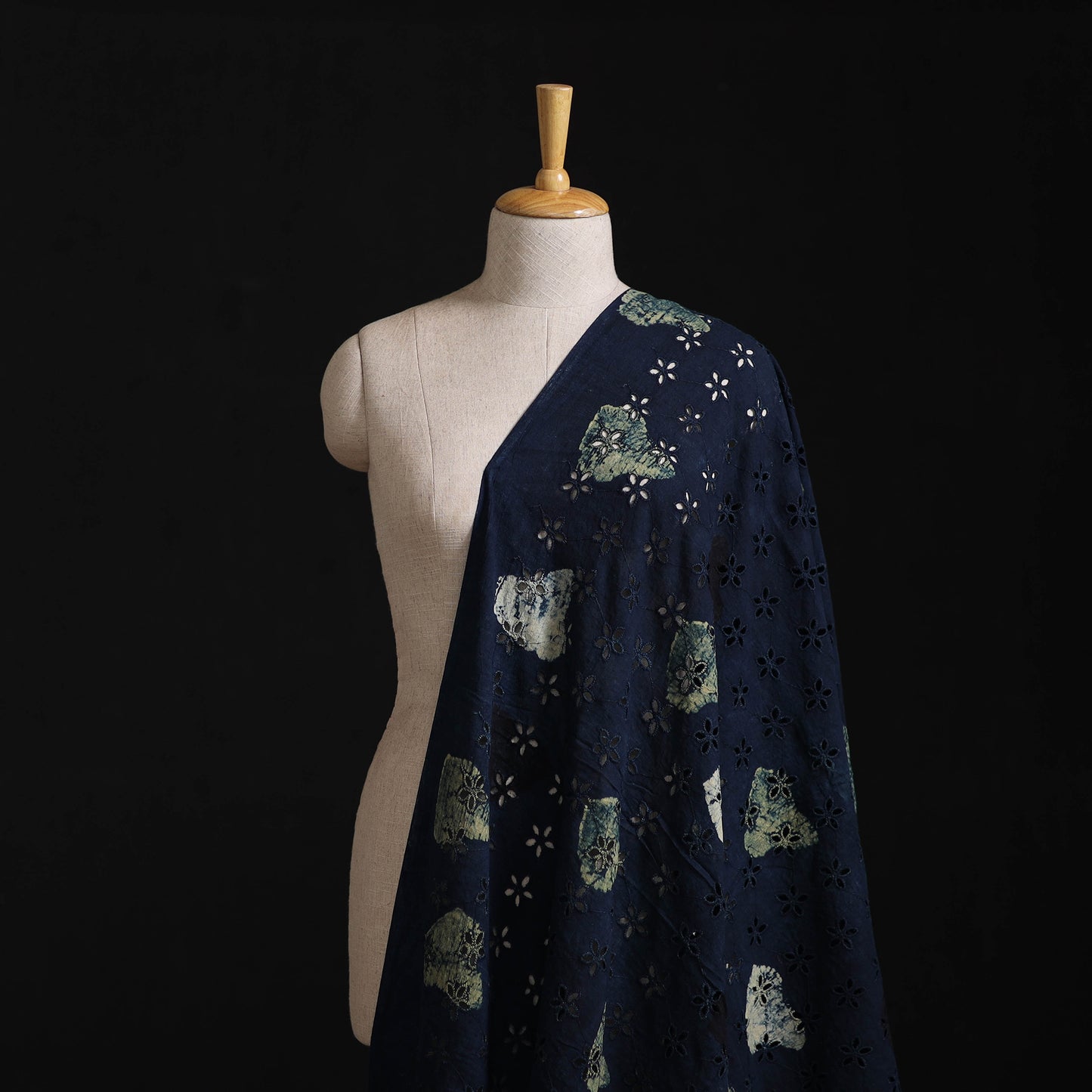Ajrakh Hand Block Print Natural Dyed Cotton Hakoba Fabric 30
