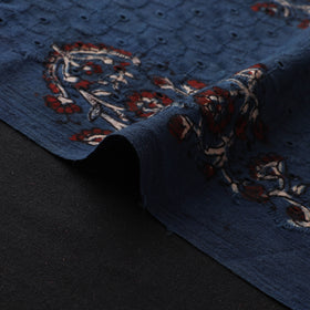 Hakoba Hand Block Ajrakh Print Natural Dyed Cotton Fabric  83