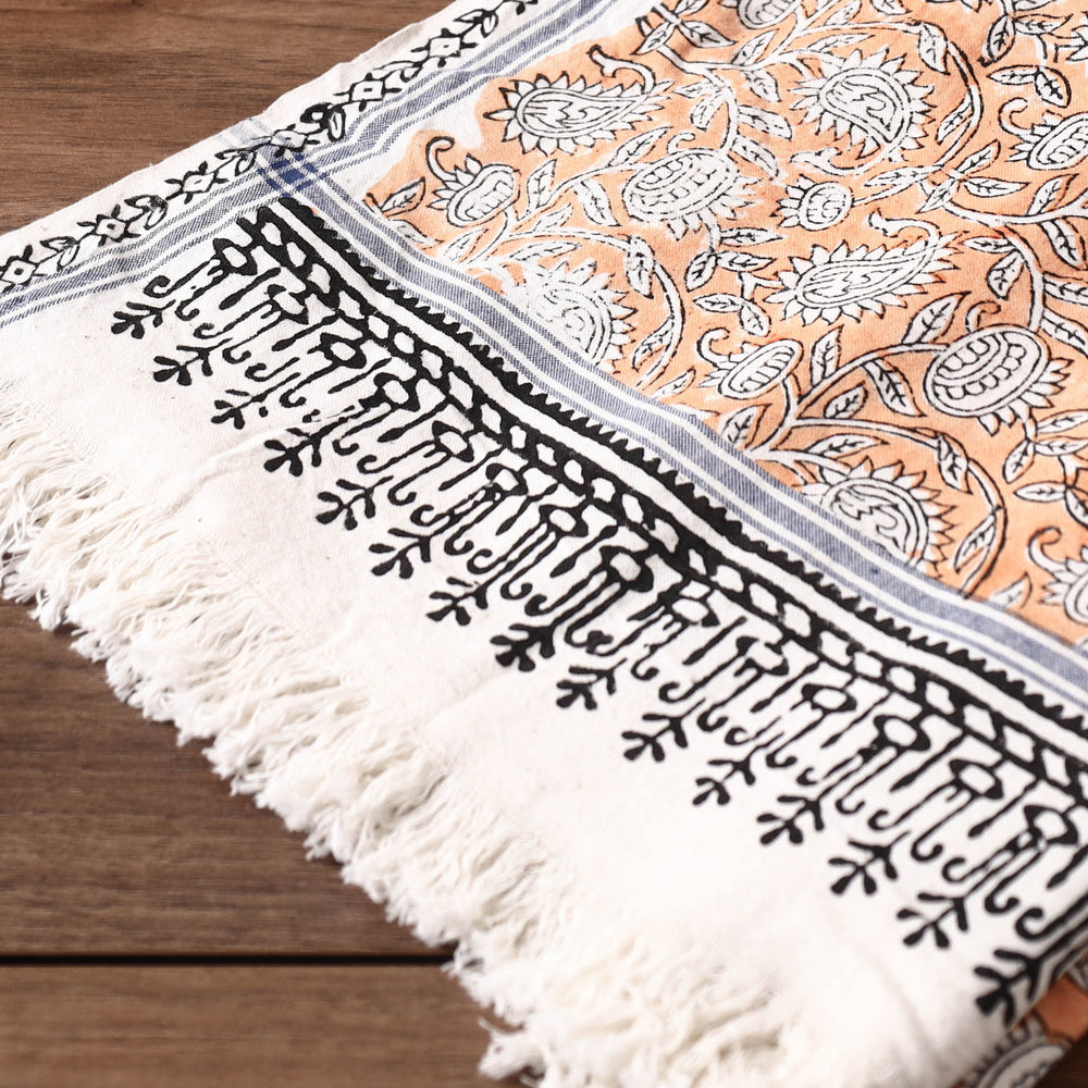 Block Printed Cotton Towel
