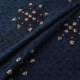 Hakoba Hand Block Ajrakh Print Natural Dyed Cotton Fabric  85