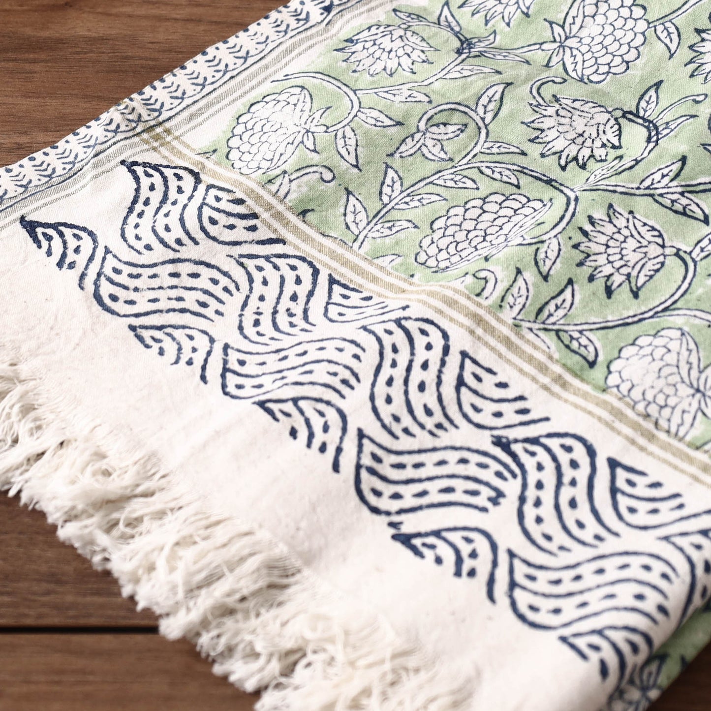 Block Printed Cotton Towel
