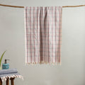Buy Handloom Fine Cotton Checks Bath Towel