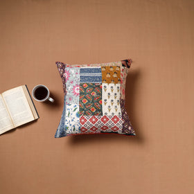 Kutch Tagai Patchwork Cotton Cushion Cover (16 x 16 in) 19