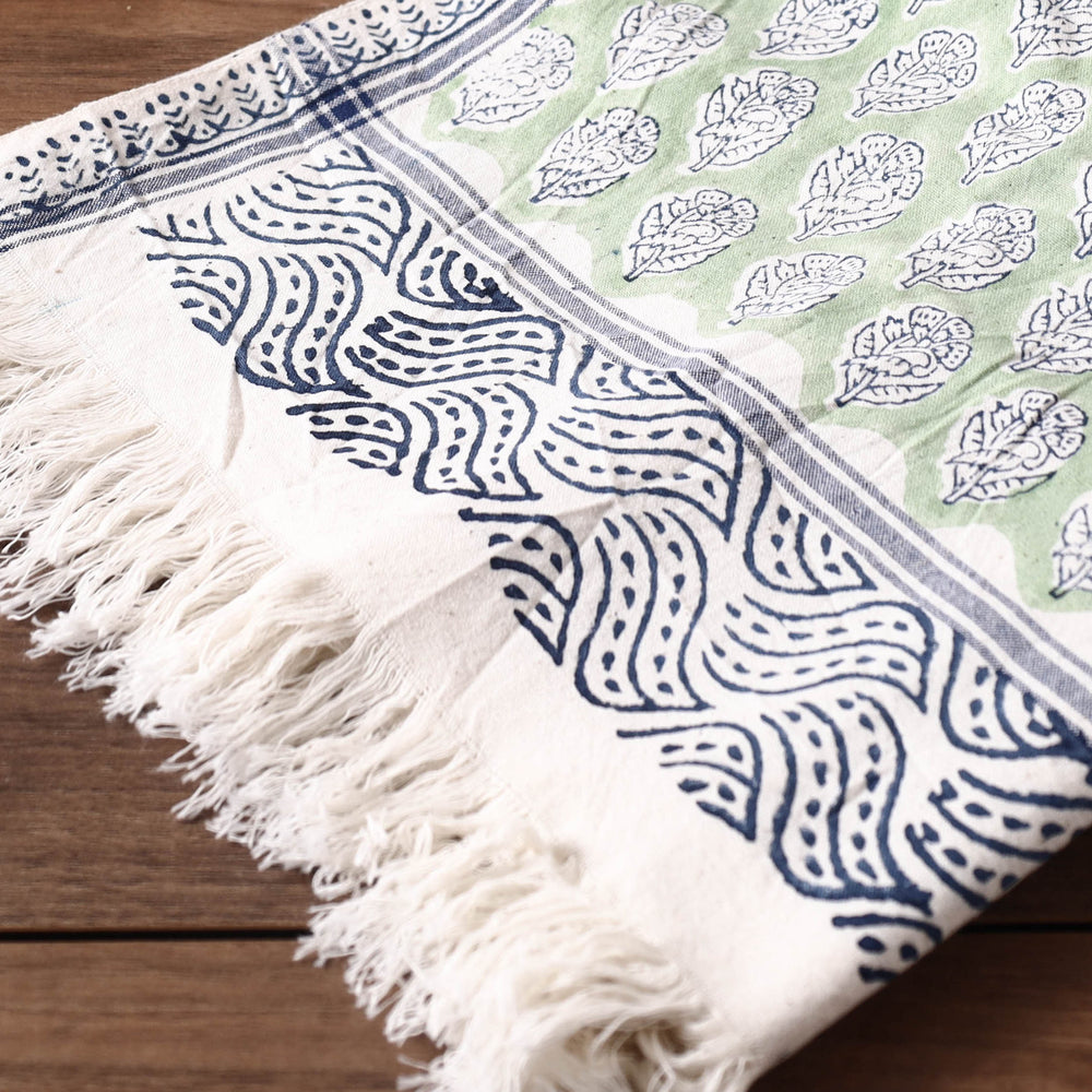 Block Printed Cotton Towel
