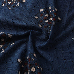 Hakoba Hand Block Ajrakh Print Natural Dyed Cotton Fabric  88