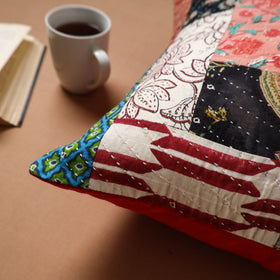 Kutch Tagai Patchwork Cotton Cushion Cover (16 x 16 in) 20