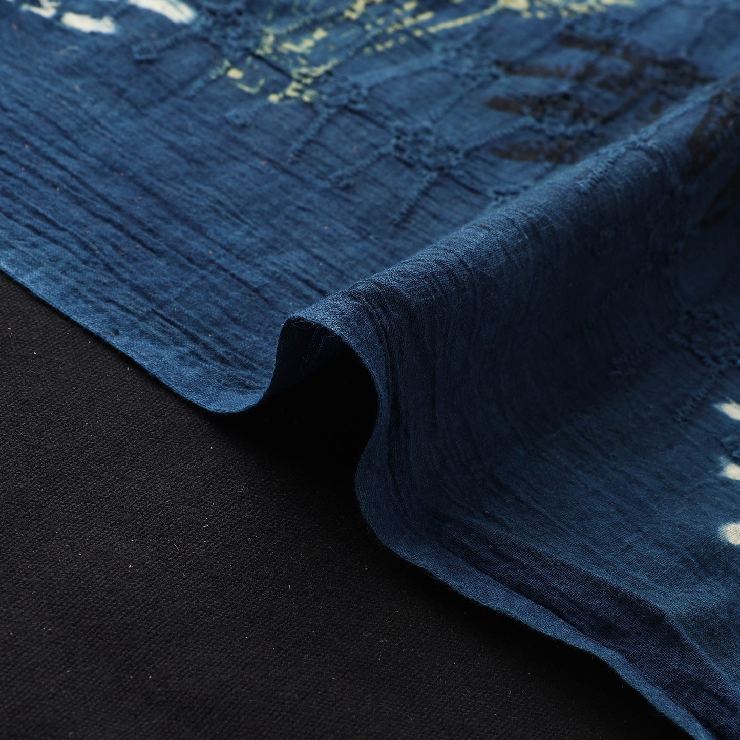Hakoba Hand Block Ajrakh Print Natural Dyed Cotton Fabric  89
