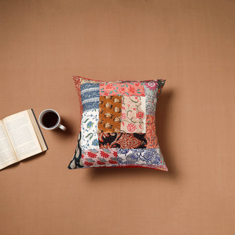 Kutch Tagai Patchwork Cotton Cushion Cover (16 x 16 in) 21