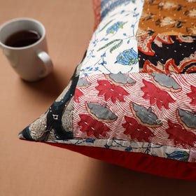 Kutch Tagai Patchwork Cotton Cushion Cover (16 x 16 in) 21