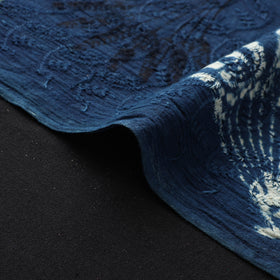 Hakoba Hand Block Ajrakh Print Natural Dyed Cotton Fabric  90