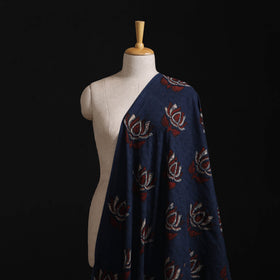 Ajrakh Hand Block Print Natural Dyed Cotton Hakoba Fabric 55