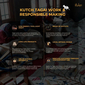 Kutch Tagai Patchwork Cotton Cushion Cover (16 x 16 in) 21